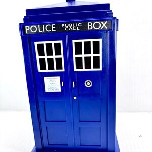 Doctor Who Tardis Cookie Jar With Lights & Sounds Police Box 11”